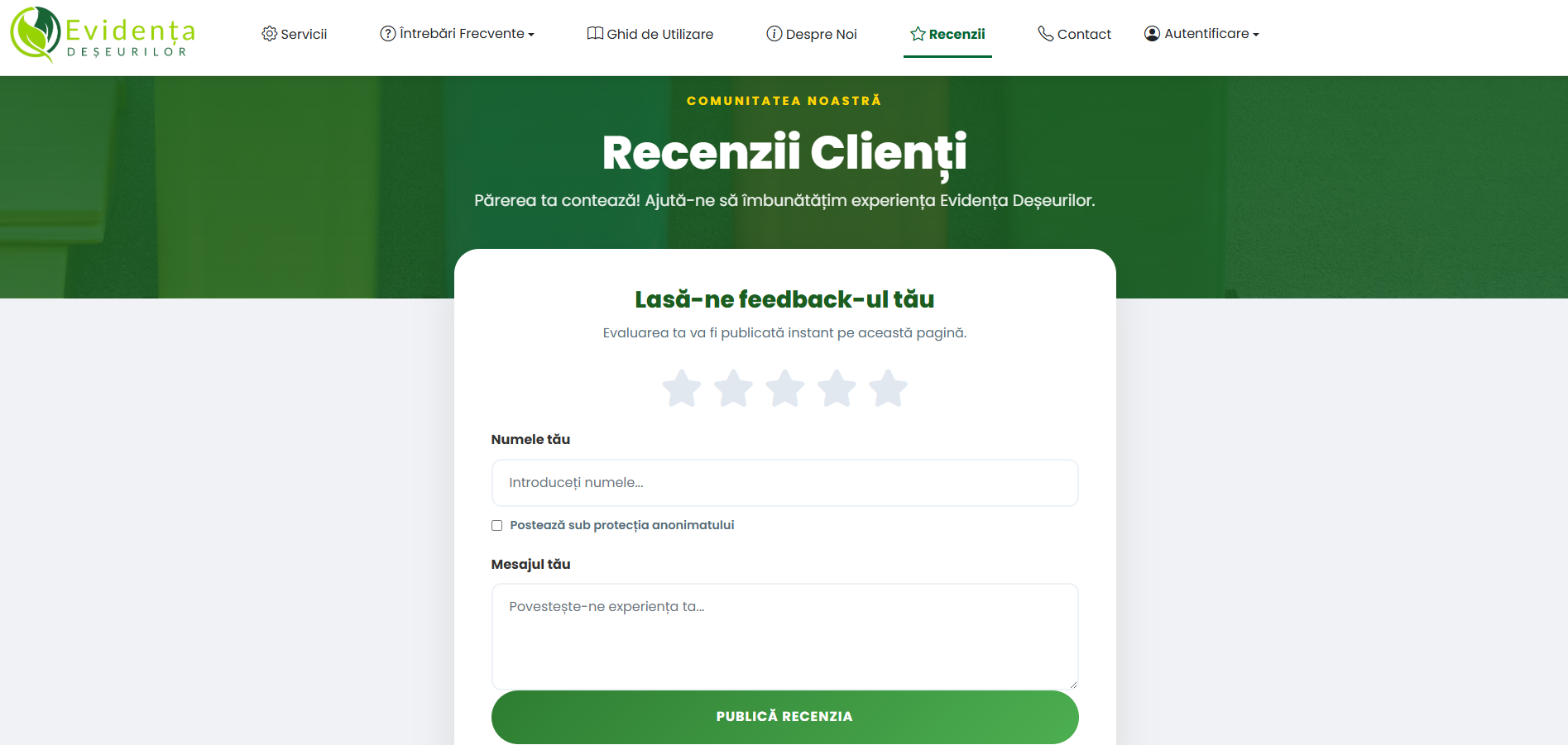 Evidența Deșeurilor — captură 6