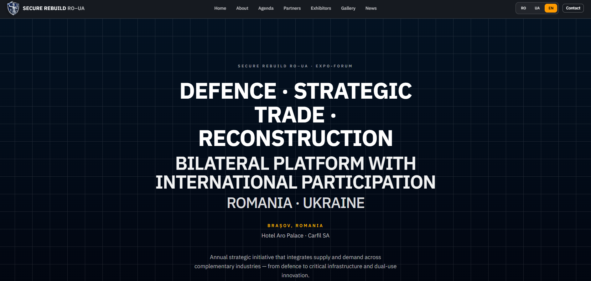 SECURE REBUILD RO–UA — captură 1