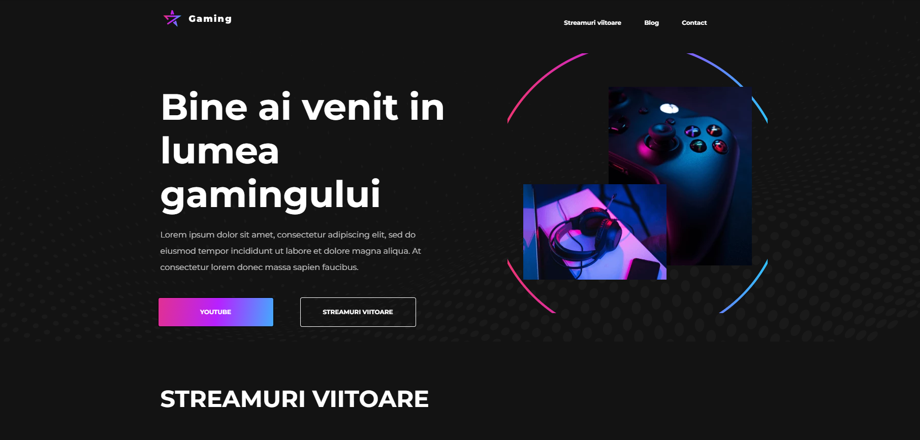 Template Website Gaming
